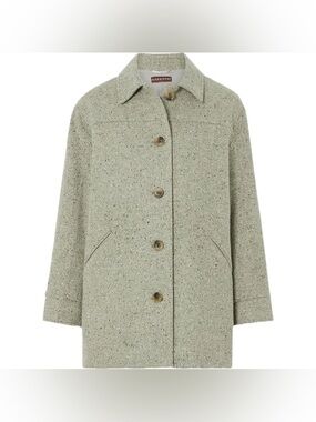 Alexa chung donegal wool tweed jacket / coat